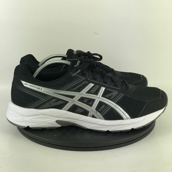 Asics Gel-Contend 4 Black/White Athletic Running Shoes T716N Men's Size 11.5 4E - Picture 4 of 12